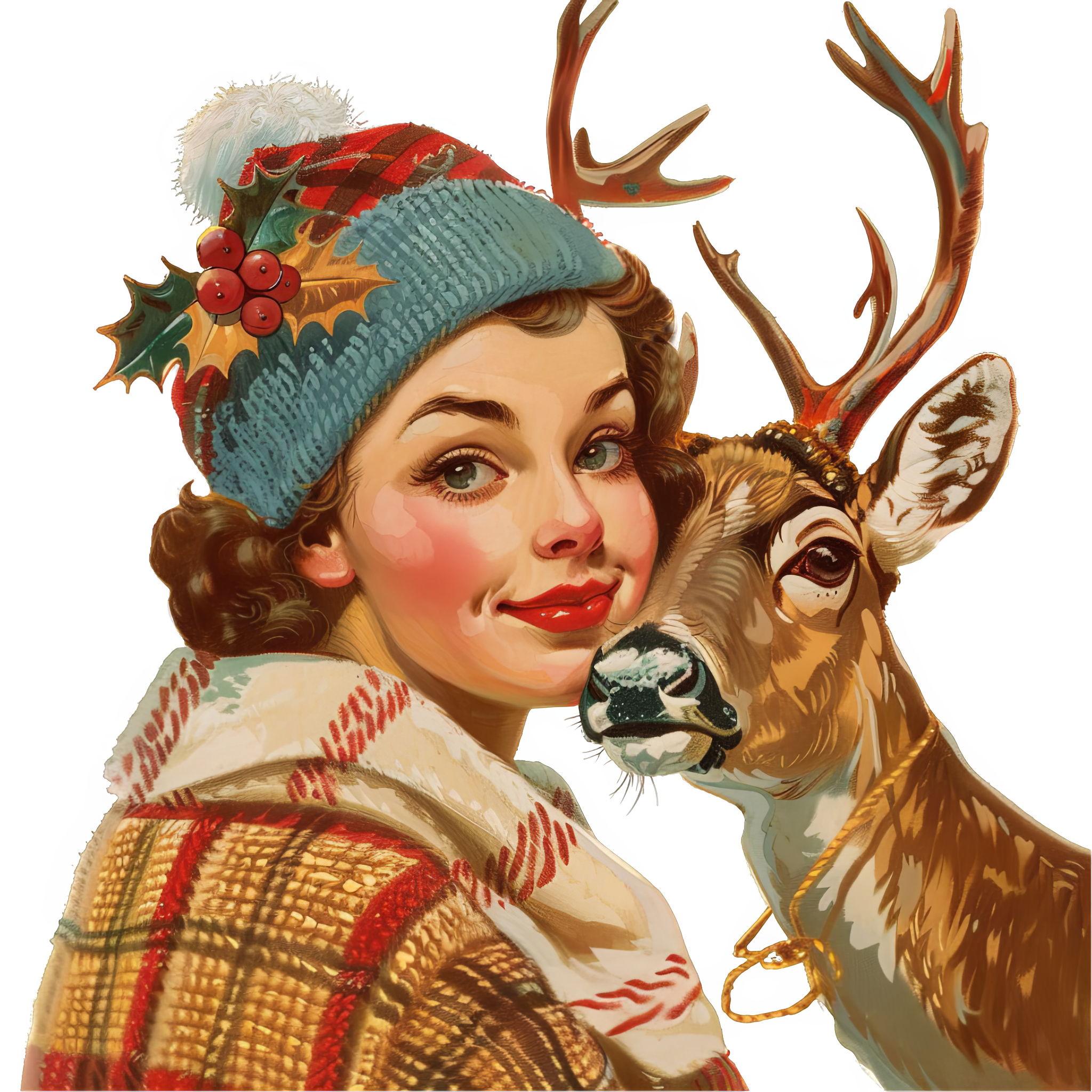 Woman with Reindeer
