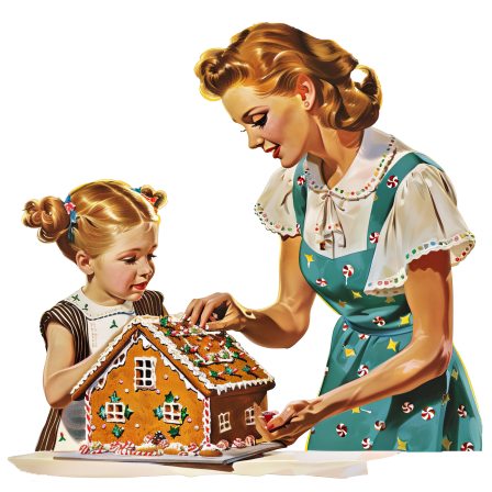 Retro Gingerbread House!